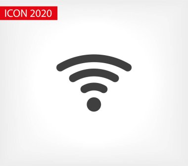Wi Fi Simgesi, Kablosuz Simge. Wi fi sinyal işareti modern web simgesi. Wi Fi ağ simgesi.