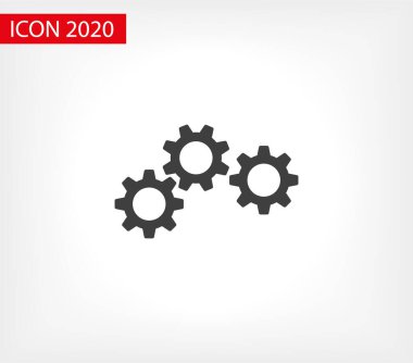 Vites vektör simgesi. Web tasarım simgesi. Vitesler ve dişliler sembolü. Çark ikonu. Çember çizimi. Vites tekerleği logosu. Vektör EPS 10