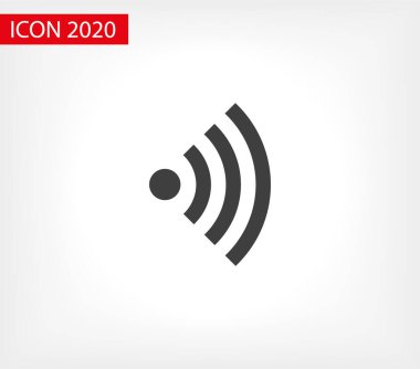 Wi Fi Simgesi, Kablosuz Simge. Wi fi sinyal işareti modern web simgesi. Wi Fi ağ simgesi.