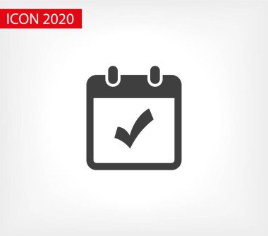 Takvim vektör simgesi. Web tasarım simgesi. Duvardaki takvim. Düz takvim simgesi. Vektör simgesi EPS 10