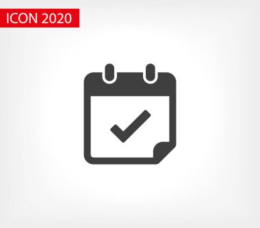 Takvim vektör simgesi. Web tasarım simgesi. Duvardaki takvim. Düz takvim simgesi. Vektör simgesi EPS 10