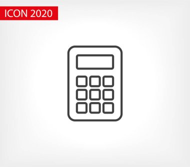 Hesap makinesi vektör simgesi. Vektör web tasarımı