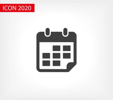 Takvim vektör simgesi. Web tasarım simgesi. Duvardaki takvim. Düz takvim simgesi. Vektör simgesi EPS 10