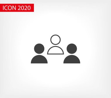 Goup insanları ikonu. Vektör web tasarımı