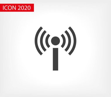 Wi Fi Simgesi, Kablosuz Simge. Wi fi sinyal işareti modern web simgesi. Wi Fi ağ simgesi.