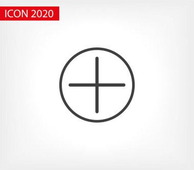 Artı vektör simgesi. Vektör web tasarımı