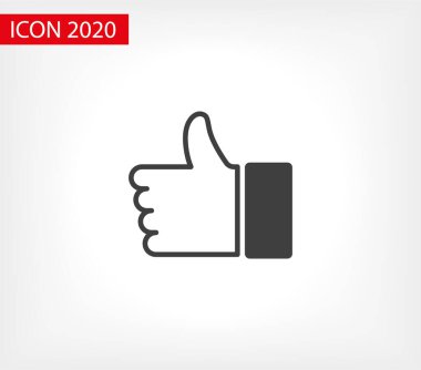 Simge vektörü gibi. Başparmaklar yukarı simgesi.