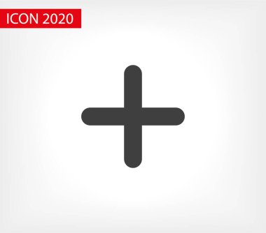 Artı vektör simgesi. Vektör web tasarımı