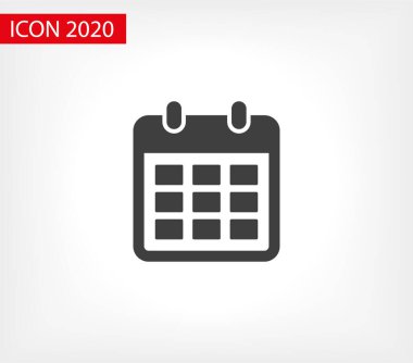 Takvim vektör simgesi. Web tasarım simgesi. Duvardaki takvim. Düz takvim simgesi. Vektör simgesi EPS 10