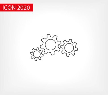 Vites vektör simgesi. Web tasarım simgesi. Vitesler ve dişliler sembolü. Çark ikonu. Çember çizimi. Vites tekerleği logosu. Vektör EPS 10