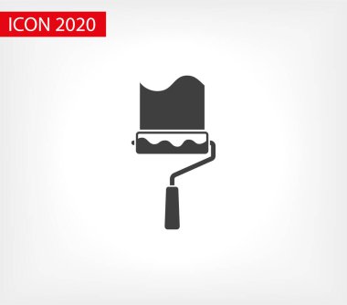 Boya silindiri ikonu. Vektör web tasarımı