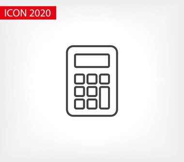 Hesap makinesi vektör simgesi. Vektör web tasarımı