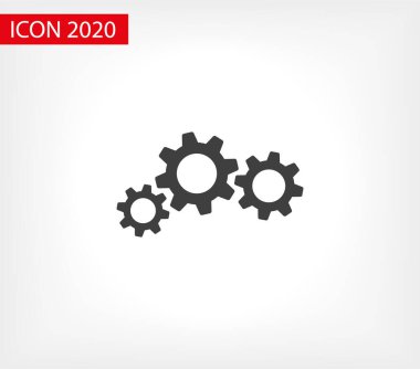 Vites vektör simgesi. Web tasarım simgesi. Vitesler ve dişliler sembolü. Çark ikonu. Çember çizimi. Vites tekerleği logosu. Vektör EPS 10