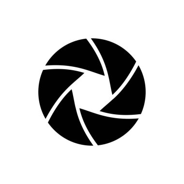 Kamera objektif simgesi. Ağ simgelerinden biri