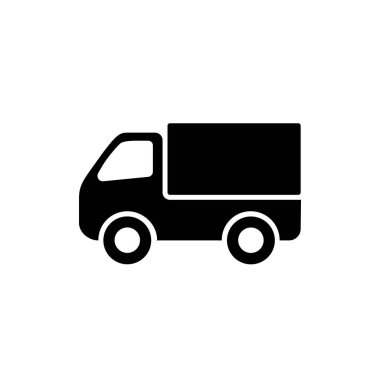 Kamyon ikonu, ikon, teslimat. Ağ simgelerinden biri