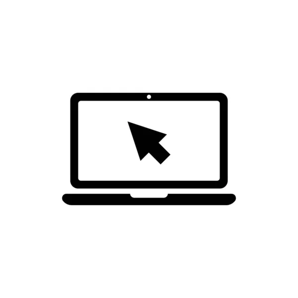 Icona del computer portatile. Una delle icone web set Vettoriale Stock