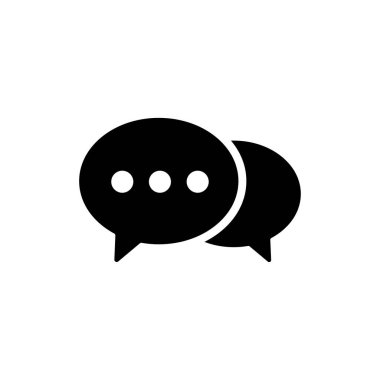 Konuşma balonu ikonu. Ağ simgelerinden biri