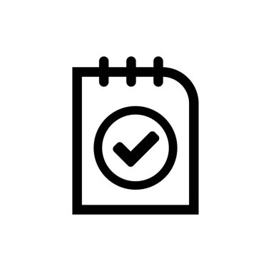 checklist icon. One of set web icons clipart