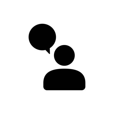 Sohbet ikonu. Ağ simgelerinden biri