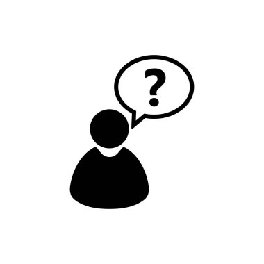 Faq, soru simgesi. Ağ simgelerinden biri