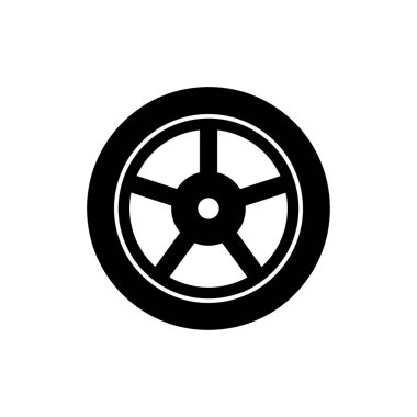 Tekerlek tekerleği ikonu. Ağ simgelerinden biri