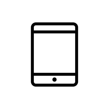 Tablet, doğrusal simge. Doğrusal ağ simgelerinden biri