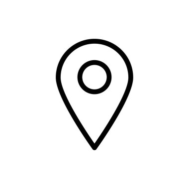 Harita işaretleyici, doğrusal simge. Doğrusal ağ simgelerinden biri