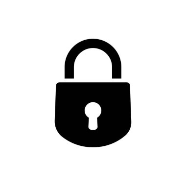 Kapalı kilit simgesi. Ağ simgelerinden biri