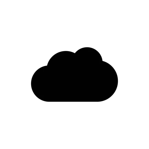 Ikona mraků. Jedna z nastavených ikon webu — Stockový vektor