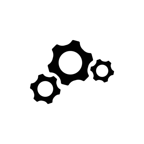 Gears icon. One of set web icons — Stock Vector