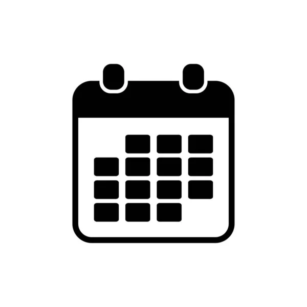 Icono del calendario. Uno de los iconos web establecidos — Vector de stock