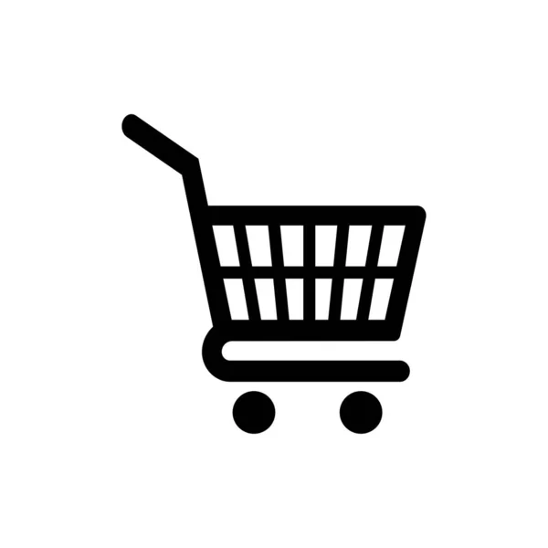 Icono de carrito de compras. Uno de los iconos web establecidos — Vector de stock