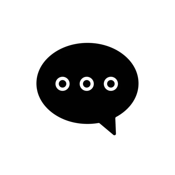Sprachblasen-Ikone. Eine von mehreren Web-Ikonen — Stockvektor
