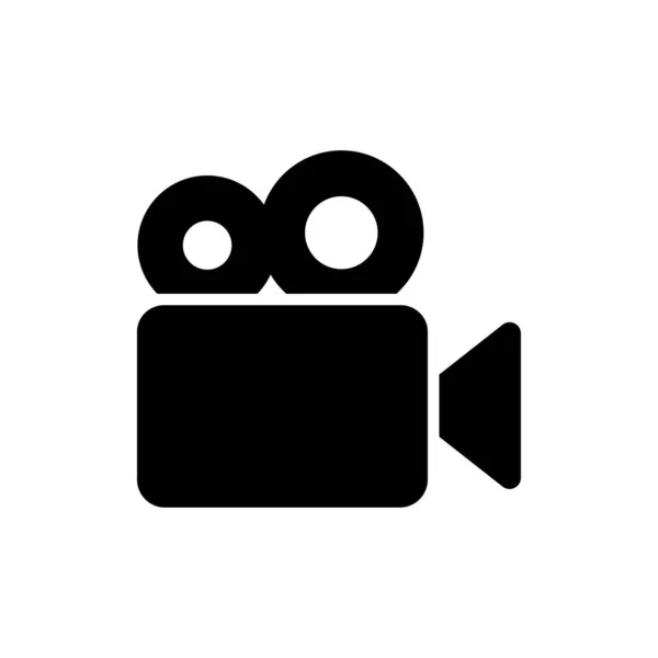 Videocamera-icoon. Een van de set web iconen — Stockvector