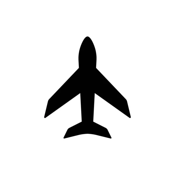 Icono de avión. Uno de los iconos web establecidos — Vector de stock