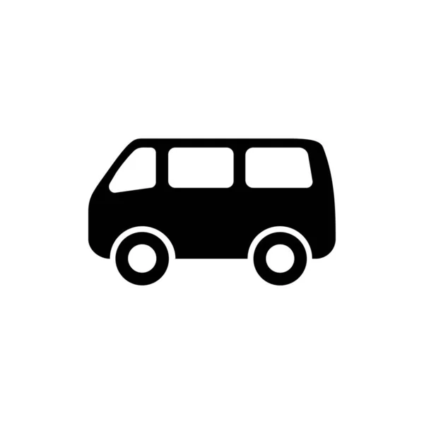 Een minibus icoon. Een van de set web iconen — Stockvector