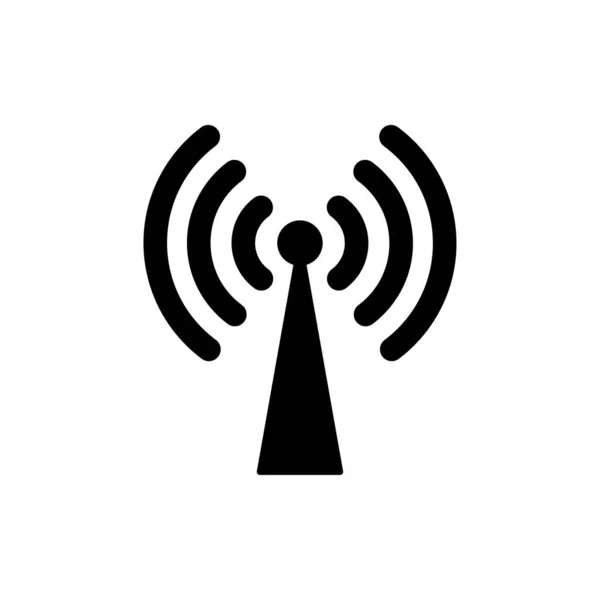 Wifi, icono wi-fi. Uno de los iconos web establecidos — Archivo Imágenes Vectoriales