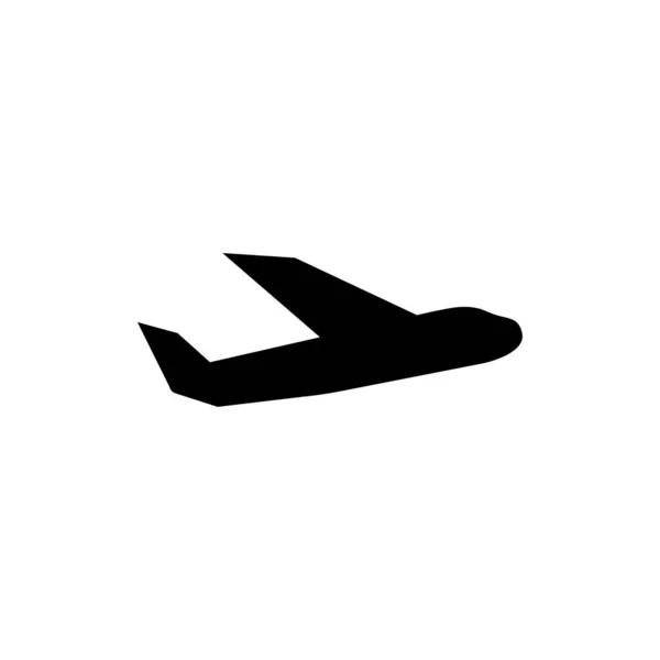 Icono de avión. Uno de los iconos web establecidos — Vector de stock