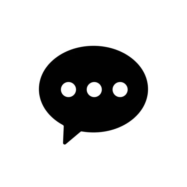 Speech bubble icon. One of set web icons — Stock Vector