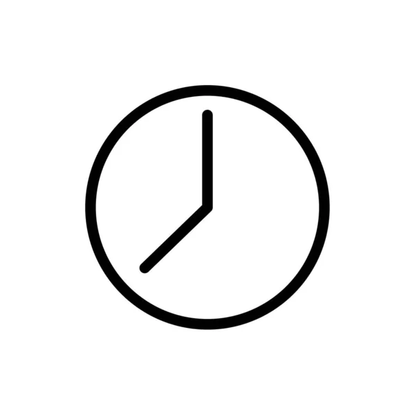 Reloj, icono lineal. Uno de un conjunto de iconos web lineales — Vector de stock