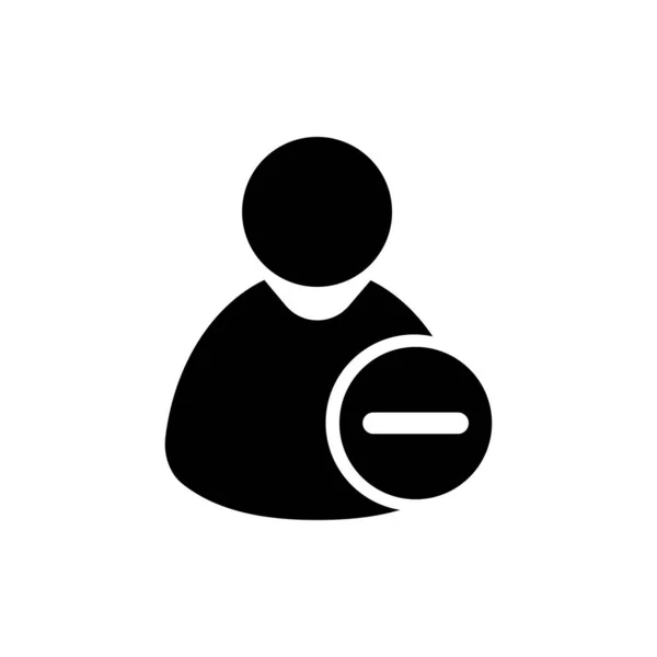 Eliminar icono de usuario. Uno de los iconos web establecidos — Archivo Imágenes Vectoriales