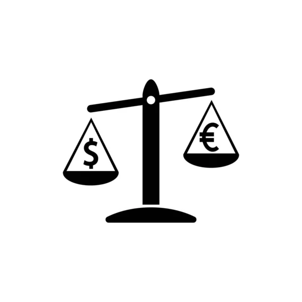 Justice scales icon. One of set web icons — Stock Vector