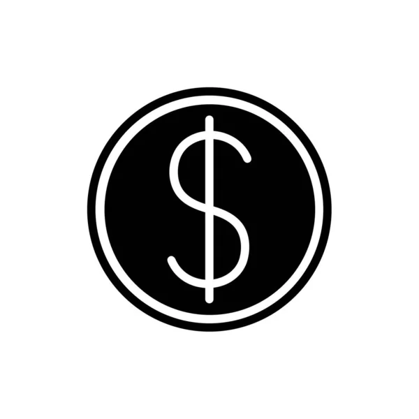 Icona del dollaro. Una delle icone web set — Vettoriale Stock
