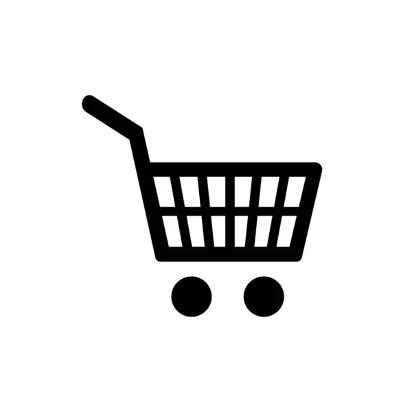 Icono de carrito de compras. Uno de los iconos web establecidos — Vector de stock