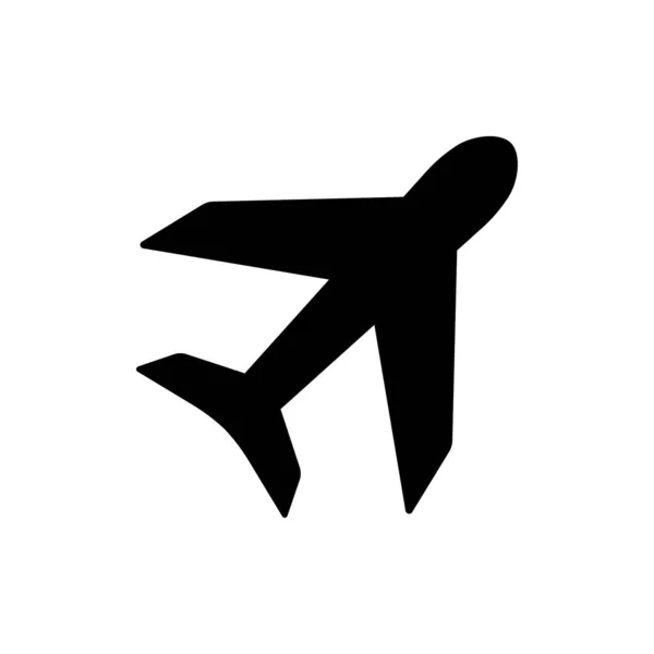 Plane icon. One of set web icons — Stock Vector