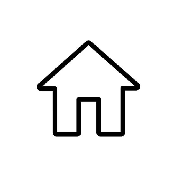 House, icona lineare. Una di una serie di icone di ragnatela lineari Illustrazioni Stock Royalty Free