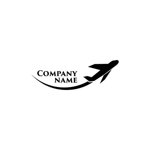 Ikona letadla, Příklad pro název vaší společnosti. Jedna z nastavených ikon webu Royalty Free Stock Vektory