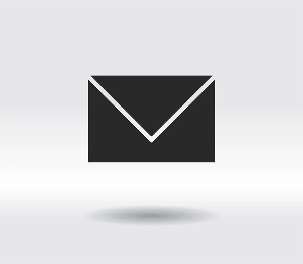 Envolvente Icono de correo, ilustración vectorial. Estilo de diseño plano — Vector de stock