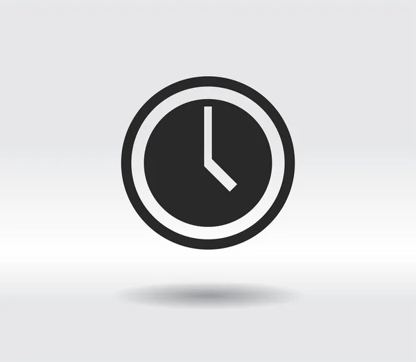 Icône de l'horloge, illustration vectorielle. style design plat — Image vectorielle