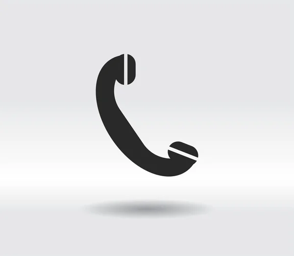 Телефон, плоская иконка, векторная иллюстрация. Плоский дизайн — стоковый вектор
